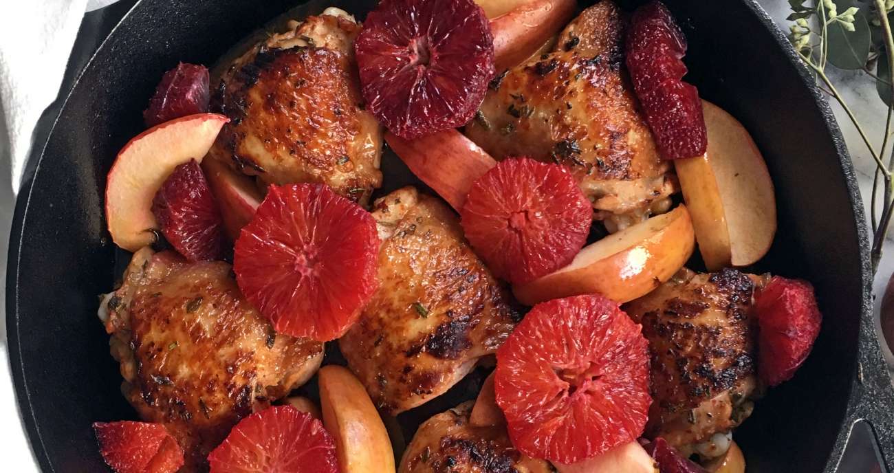 Organic Cameo Apple Baked Chicken Thighs Superfresh Growers