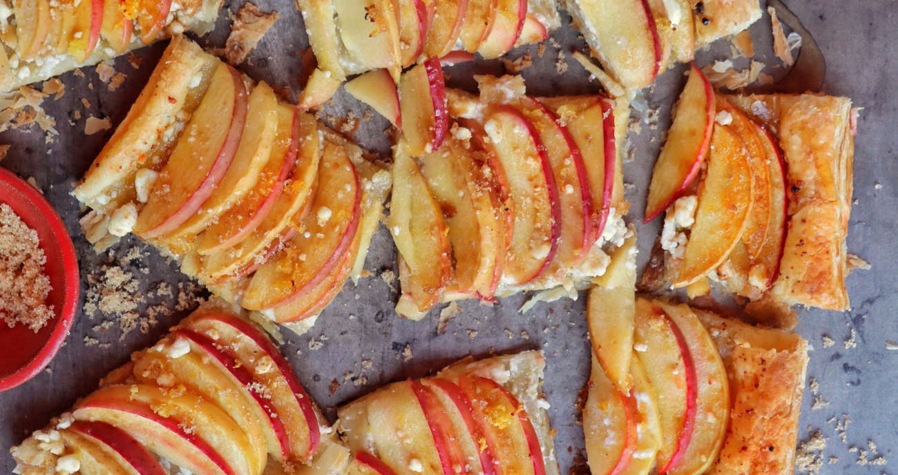 Sugared Apple & Goat Cheese Tart Superfresh Growers