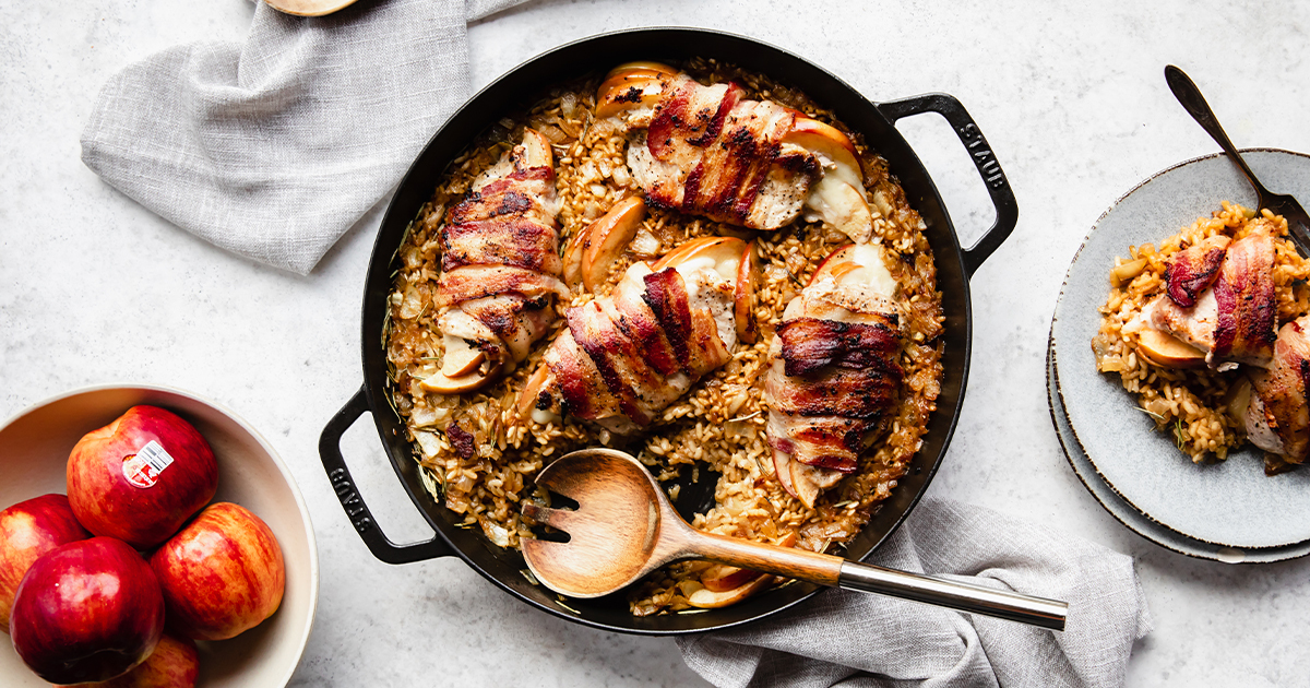 Apple & Provolone Stuffed Pork Chops - Superfresh Growers