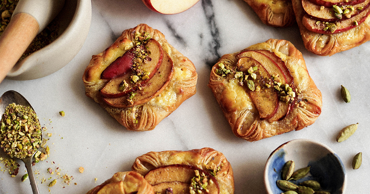 Cardamom Apple Cheese Danishes - Superfresh Growers