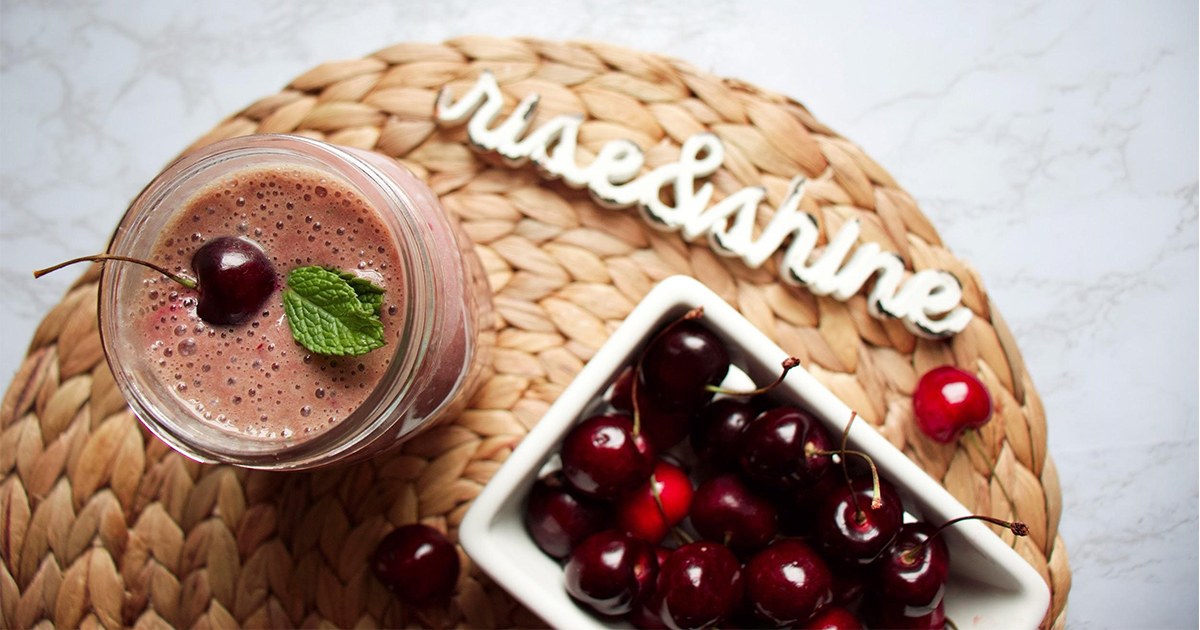 Dark Sweet Cherry Smoothie - Superfresh Growers