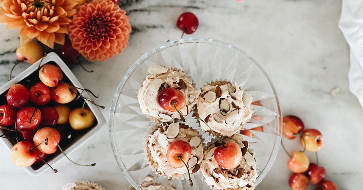 Rainier Cherry Cupcakes - Superfresh Growers