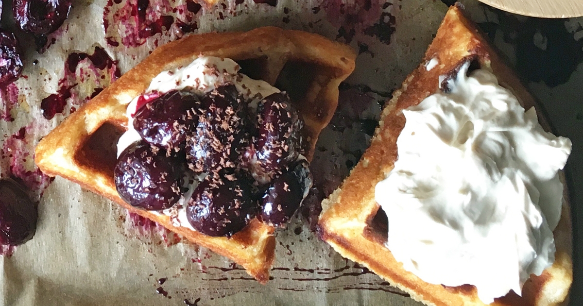 Roasted Cherries & Mascarpone Ricotta Whipped Cream - Superfresh Growers