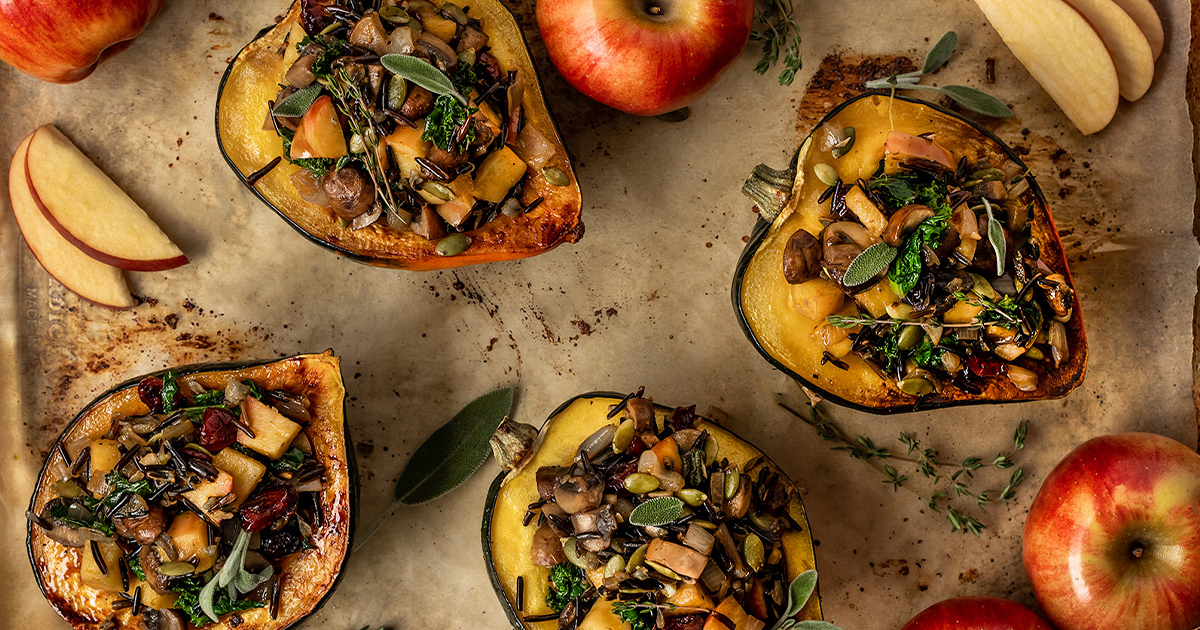 Autumn Glory Stuffed Acorn Squash - Superfresh Growers