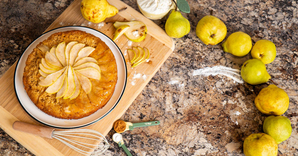 Maple Pear Upside-Down Cake - Superfresh Growers