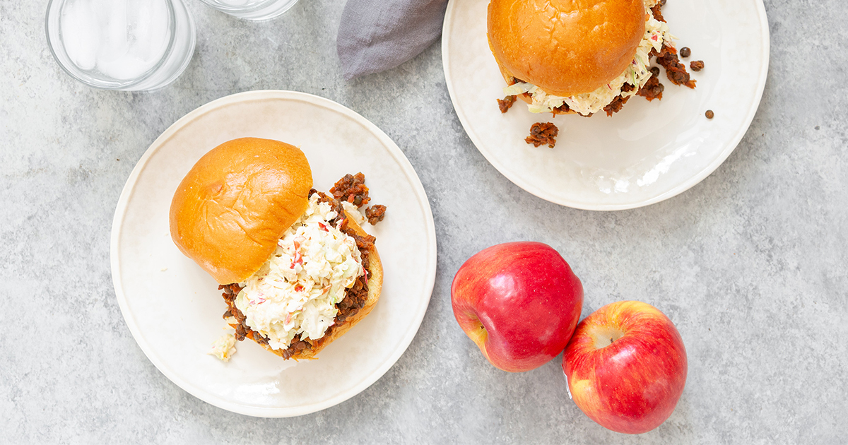 Vegan BBQ Sandwich with Autumn Glory Slaw - Superfresh Growers