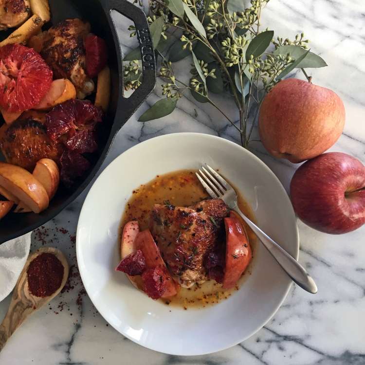 Organic Cameo Apple Baked Chicken Thighs Superfresh Growers