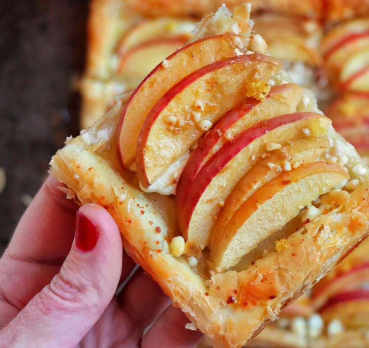 Sugared Apple & Goat Cheese Tart Superfresh Growers